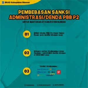 Pemberitahuan Pembebasan Denda Pajak PBB P2