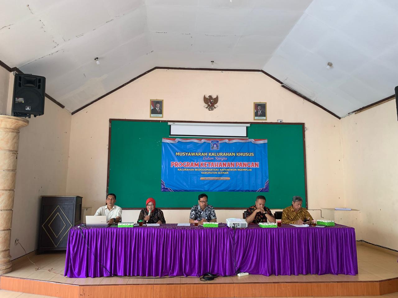 MUSYAWARAH KALURAHAN KHUSUS PROGRAM KETAHANAN PANGAN