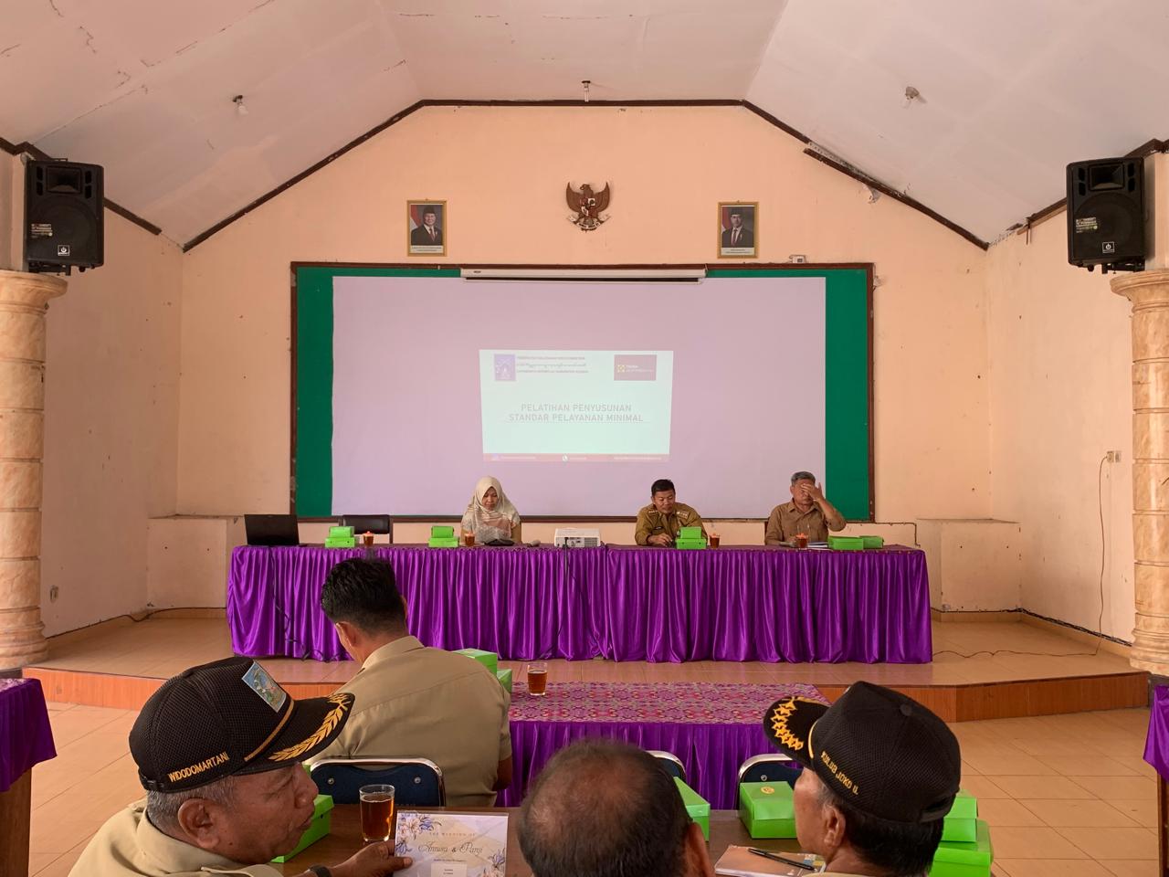 PELATIHAN PENYUSUNAN DOKUMEN STANDAR PELAYANAN MINIMAL